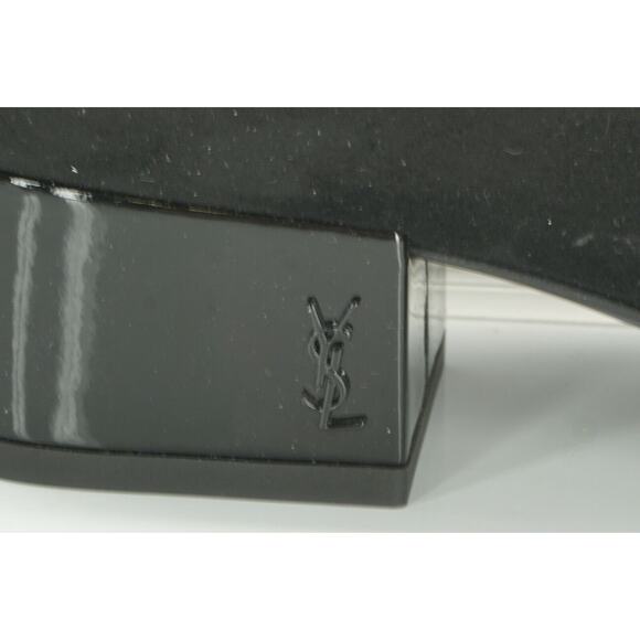Saint Laurent Suede Babies Ankle Strap Block Heel Pump SZ 36 NIB YSL Logo $795 - Picture 7 of 11